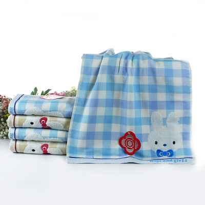 供应洁丽雅纯棉纱布绣花面巾 高档时尚，吸水性强