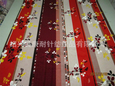 绍兴县康耐针纺织品 高品质法兰绒毛毯，少女百花系列样式齐全